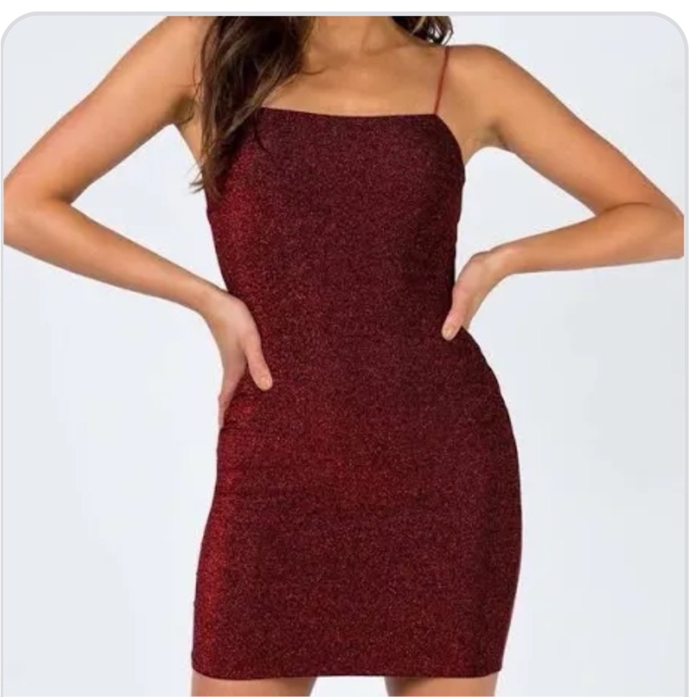 Red Wine sparkly princess Polly mini dress. Size 2!